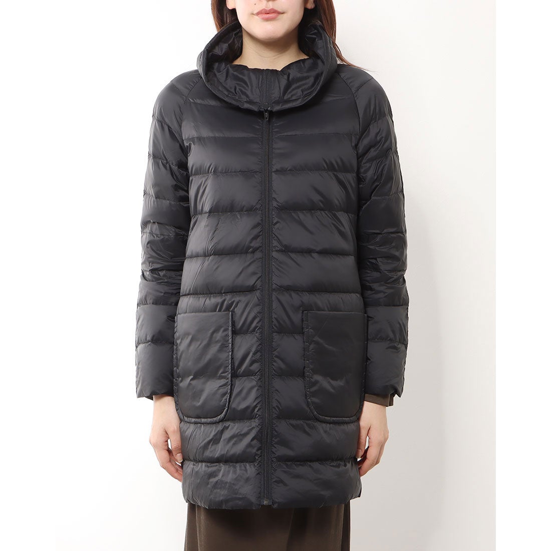 JUNKO SHIMADA 49AV.junko shimada 衿付きミドル丈ダウンコート