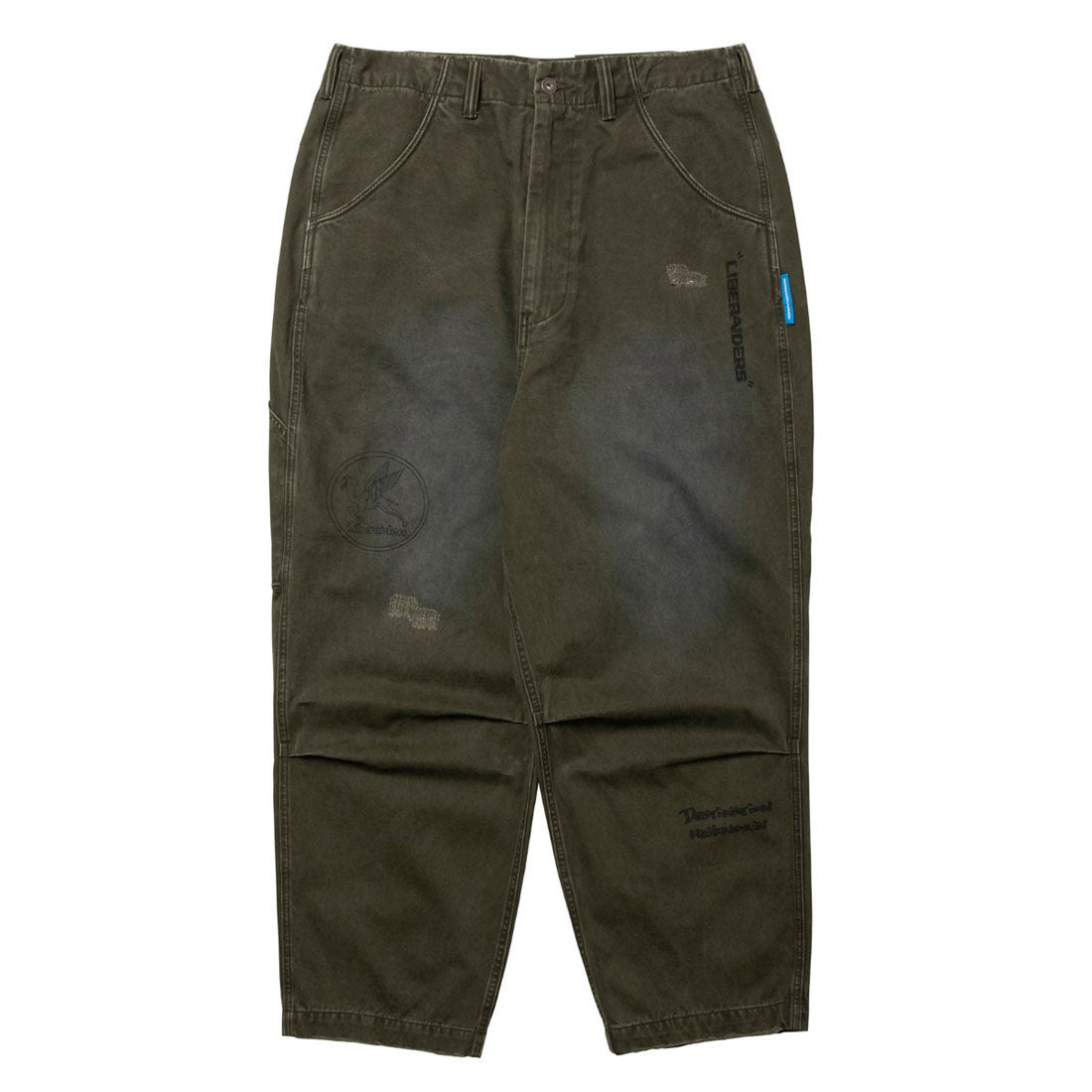 リベレイダース Liberaiders ハンドライティング プリント チノ