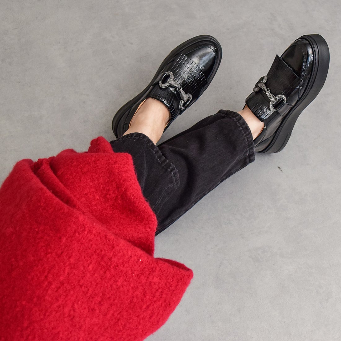 ルカ グロッシ Luca Grossi ビジュービットキルトスリッポンスニーカー