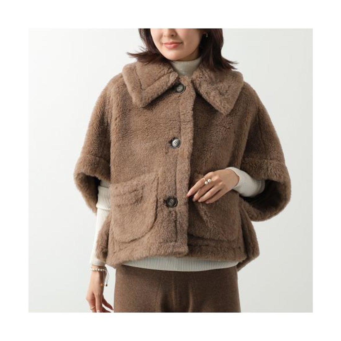 マックスマーラ Max Mara MAX MARA ケープ NEWTERZO4 ニューテルツォ