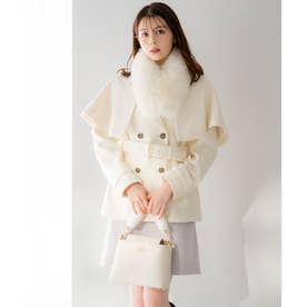 ノエラ NOELA ケープ2WAYミディウールコート （オフホワイト