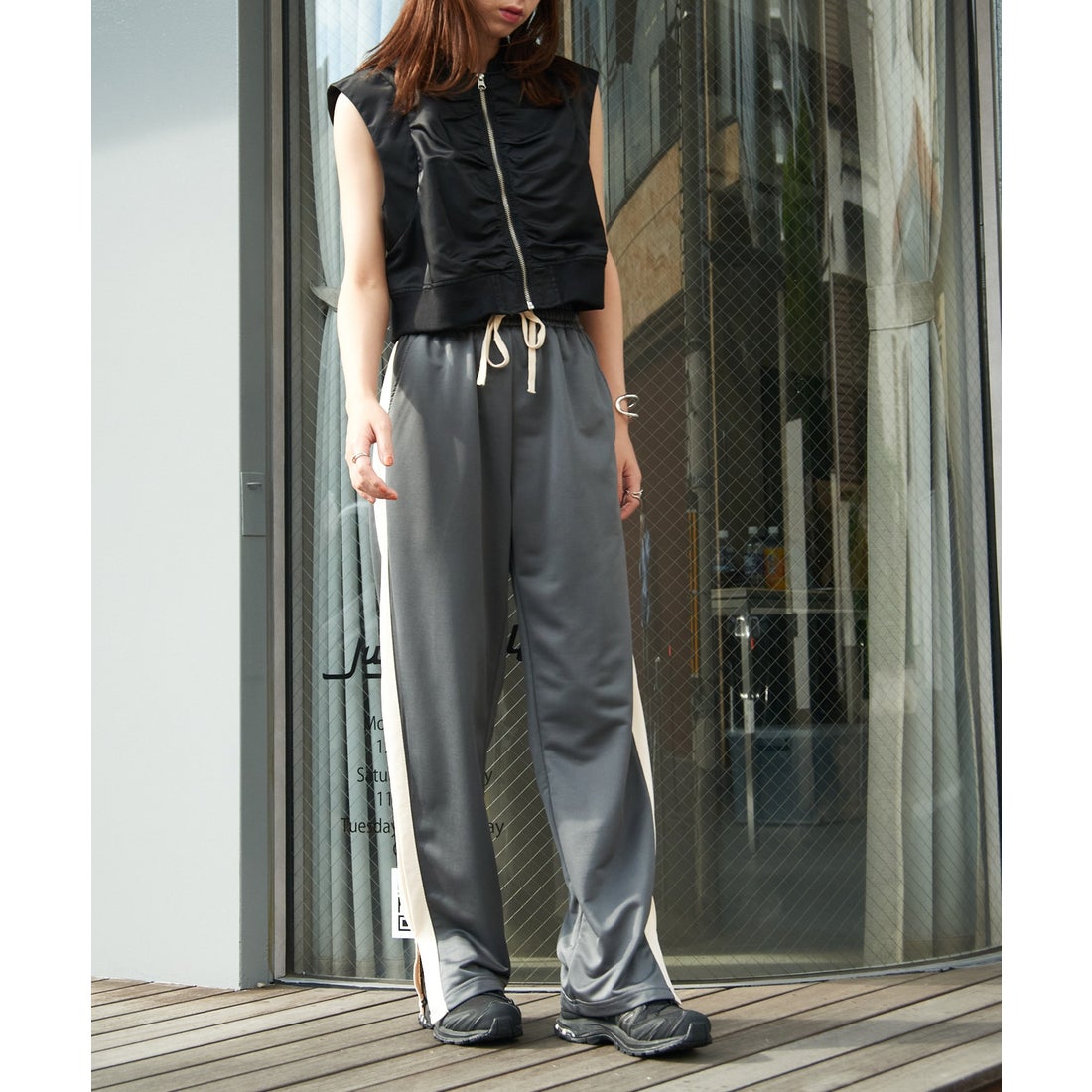 セットアップセブン SETUP7 【SETUP7】サイドスリットライン トラック