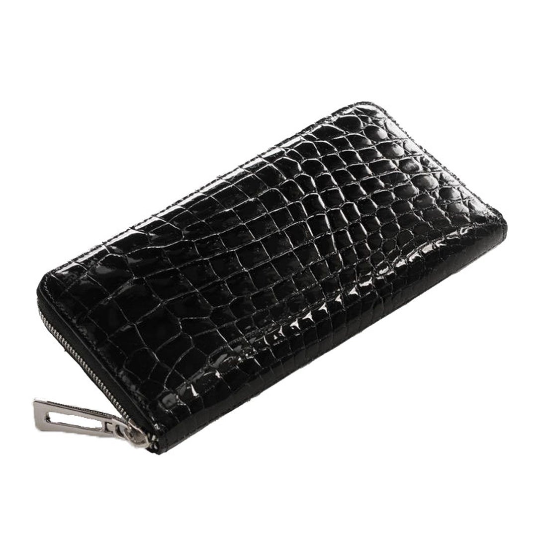 サンキョウショウカイ 三京商会 クロコダイルレザー長財布 （ブラック
