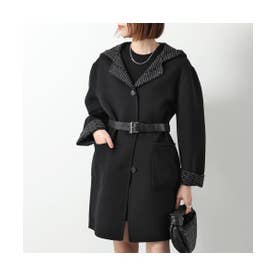 プラダ PRADA PRADA ウールコート P685QK 13L1 ベルト付き フード