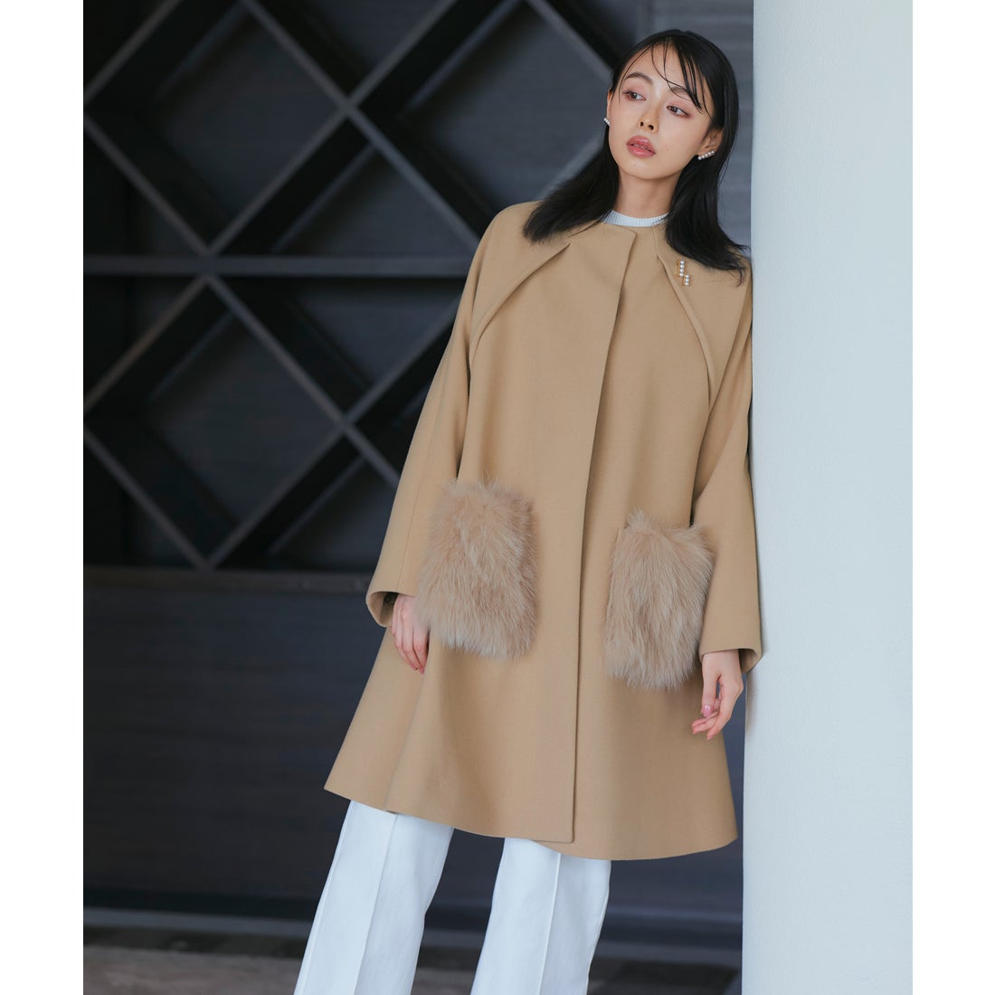 ルイルエブティック RUIRUE BOUTIQUE フォックスファー ポケット A