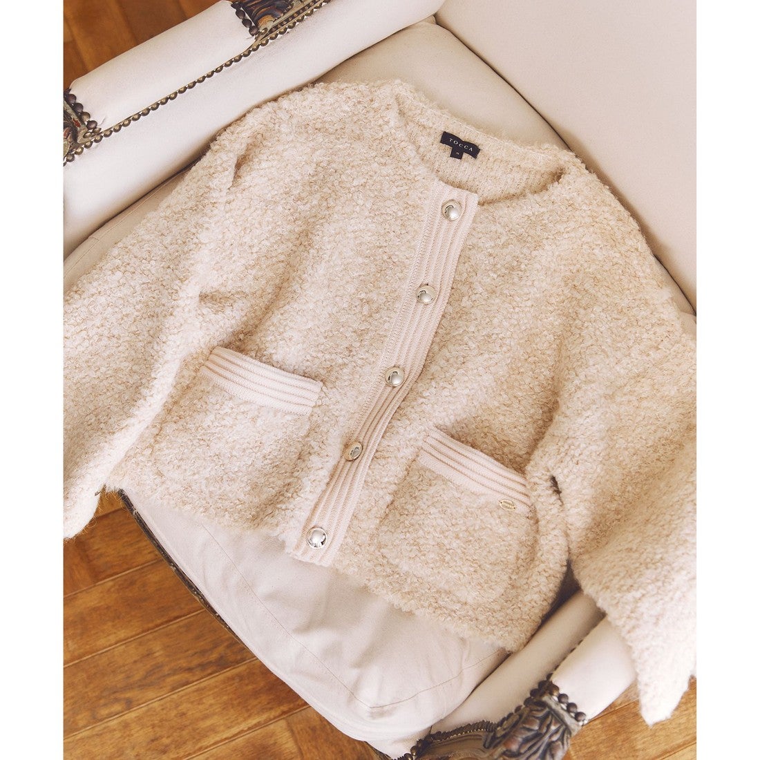 TOCCA 【洗える】LOP EARED POODLE ニットアウター （アイボリー系