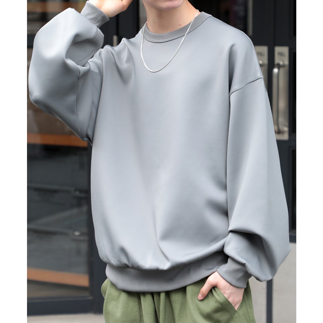 MAISON CLUB 【SETUP7】ESSENTIALS Super smooth cardboard sweater