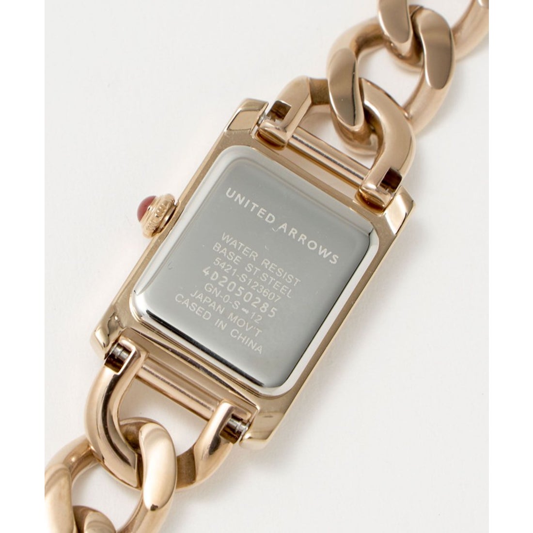 UNITED ARROWS スクエア チェーン 腕時計 （GOLD） - ファッション通販