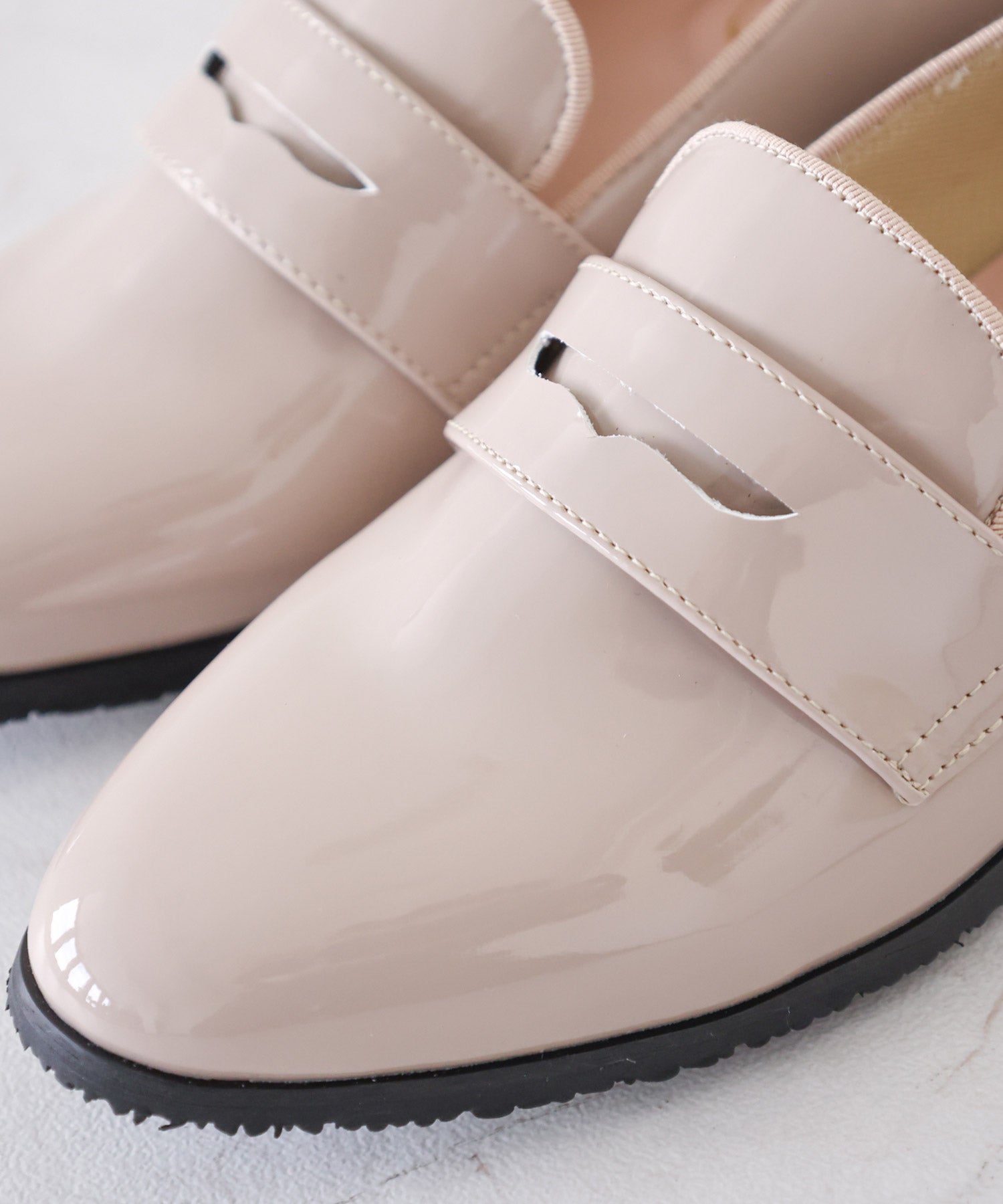 生活防水！晴雨兼用コインローファーパンプス/レインシューズ/レイン