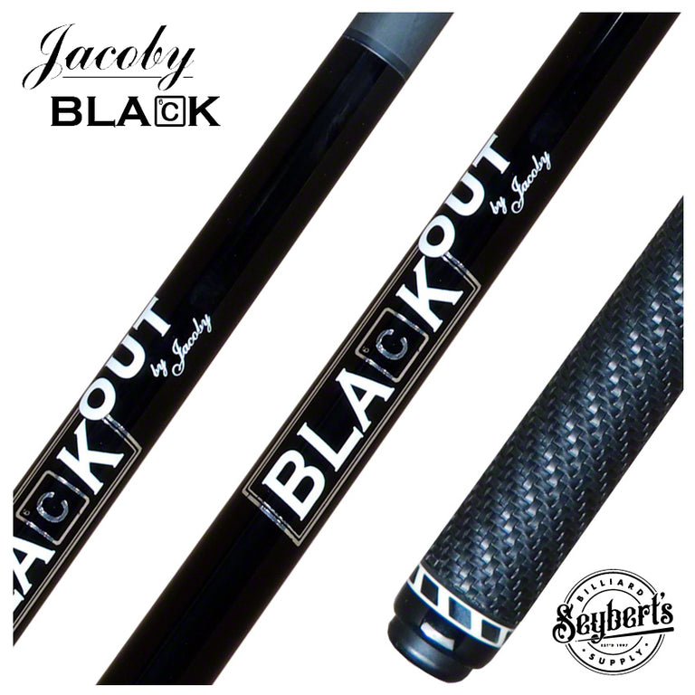 Jacoby Black Out Carbon Fiber Break Jump Cue | Made in The USA