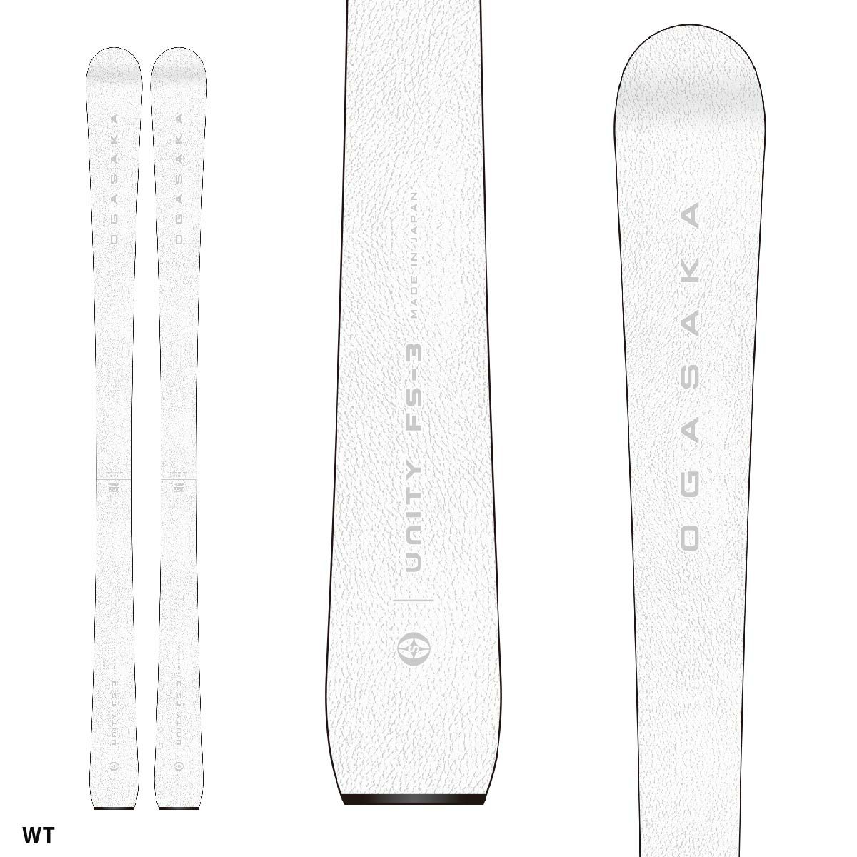 OGASAKA オガサカ スキー板 ＜2025＞ UNITY 〔ユニティ〕U-FS3【板のみ