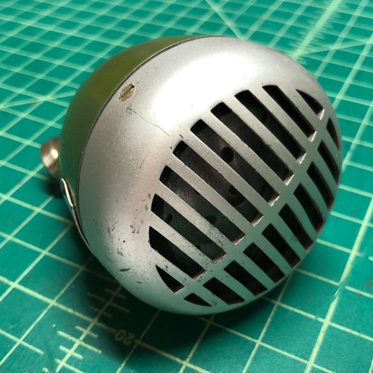 1990's Shure 520D Green Bullet Harp Mic – Shure CM 99S556 Element