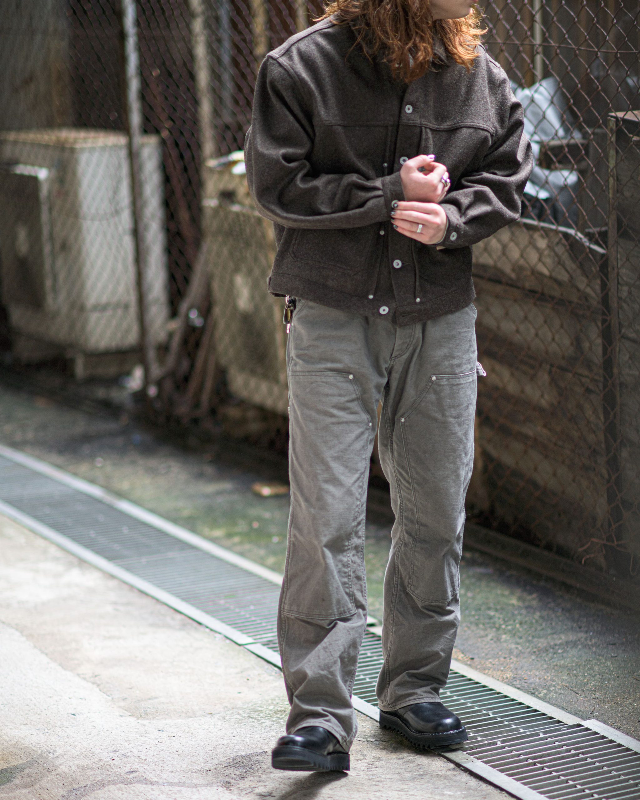 Willow Pants DOUBLE KNEE PAINTER PANT - Silver and Gold