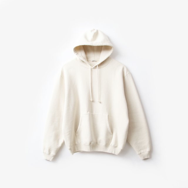 AURALEE SMOOTH SOFT SWEAT P/O PARKA [A23AP01TU] - Silver and Gold