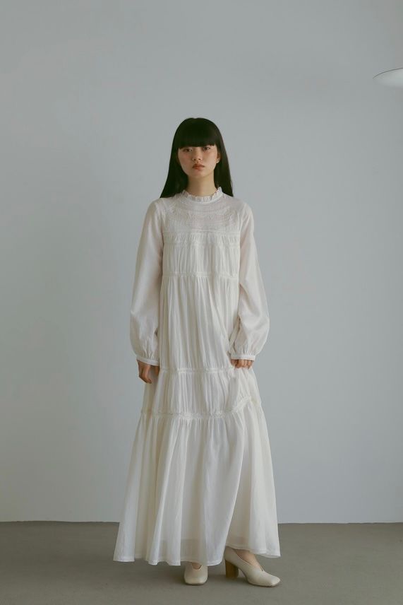 CASA FLINE - 【復刻アイテム】 EMBROIDERY LONG DRESS / エンブロイ