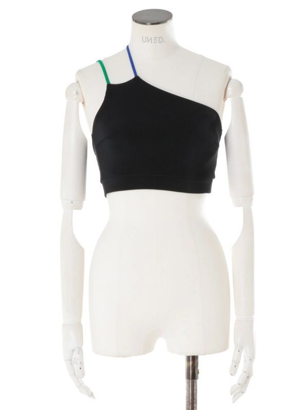 UN3D. - ONE SHOULDER TOP / ワンショルダートップ (ブラック) / 水着