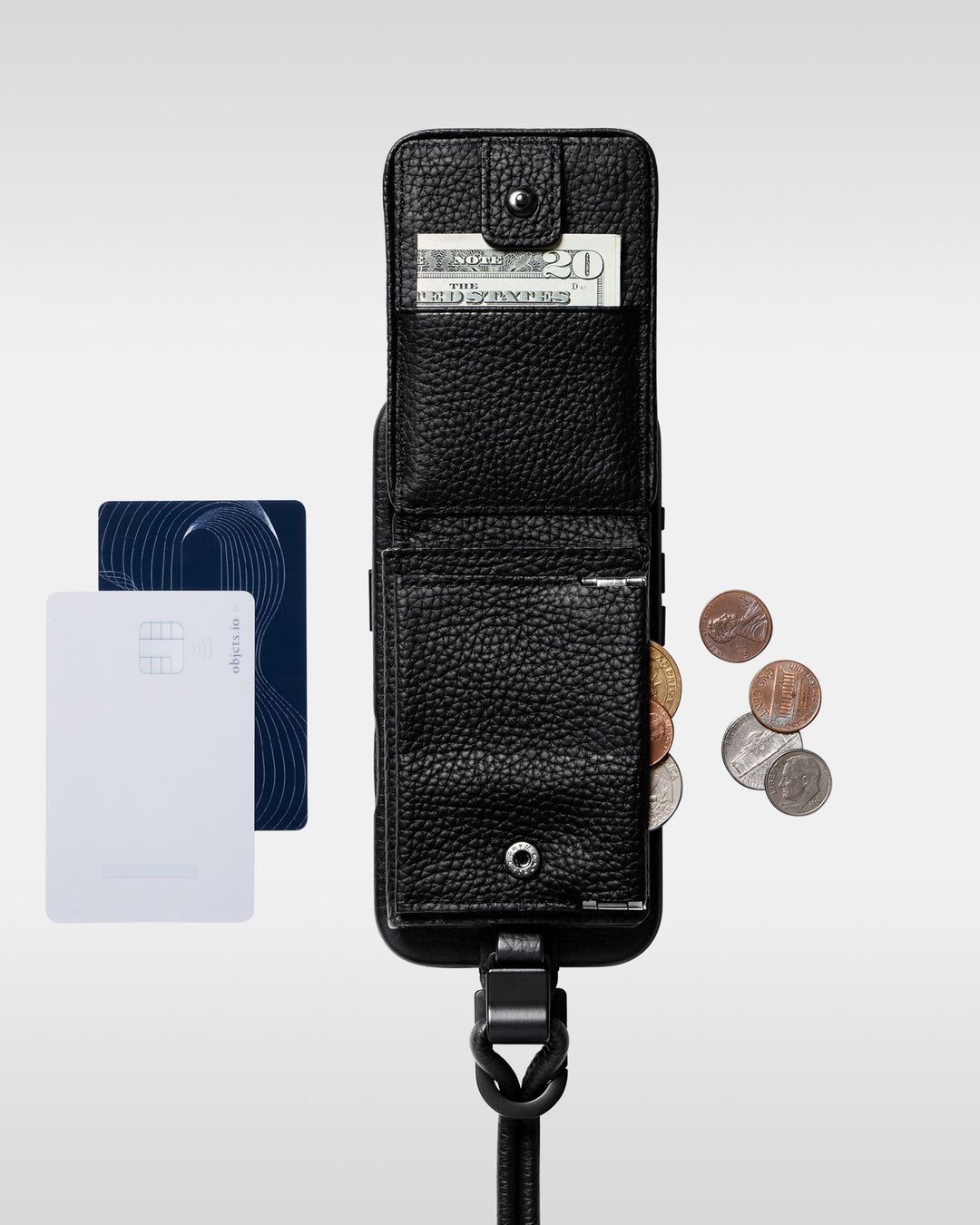 objcts.io - 着脱ストラップ+ウォレット (ブラック) | Sir online