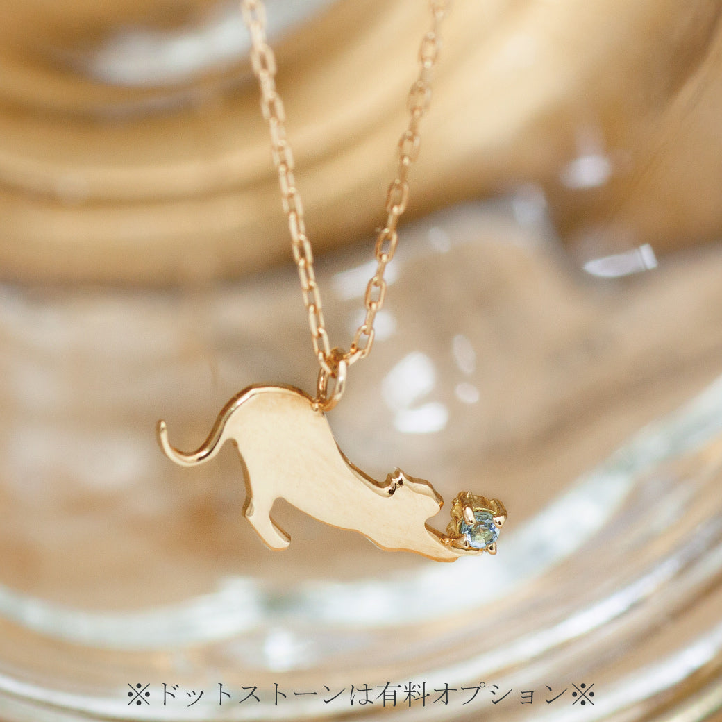 K18 オーダー チャリティー 猫ネックレス ソラ Sタイプ N00231