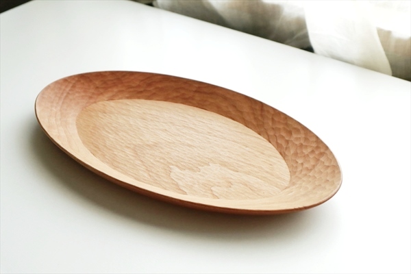 オーバル皿（大）（チェリー） / 名古路英介 - うつわと暮らしの道具