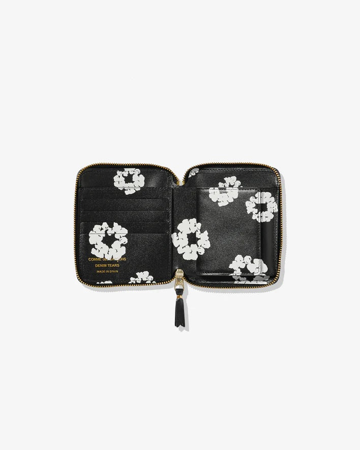 Denim Tears X CDG WALLETS: Wreath Sa2100 (Black) | DSMG E-SHOP