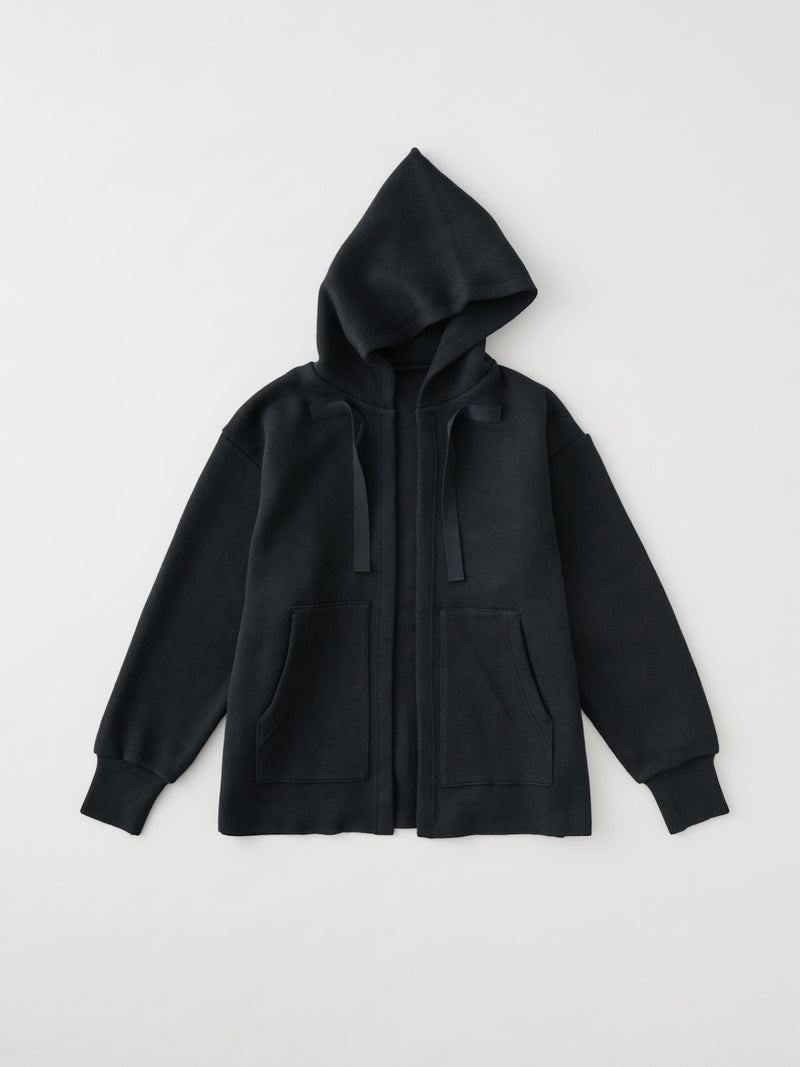 POSTELEGANT（ポステレガント）COTTON CASHMERE KNIT HOODIE 2024AW