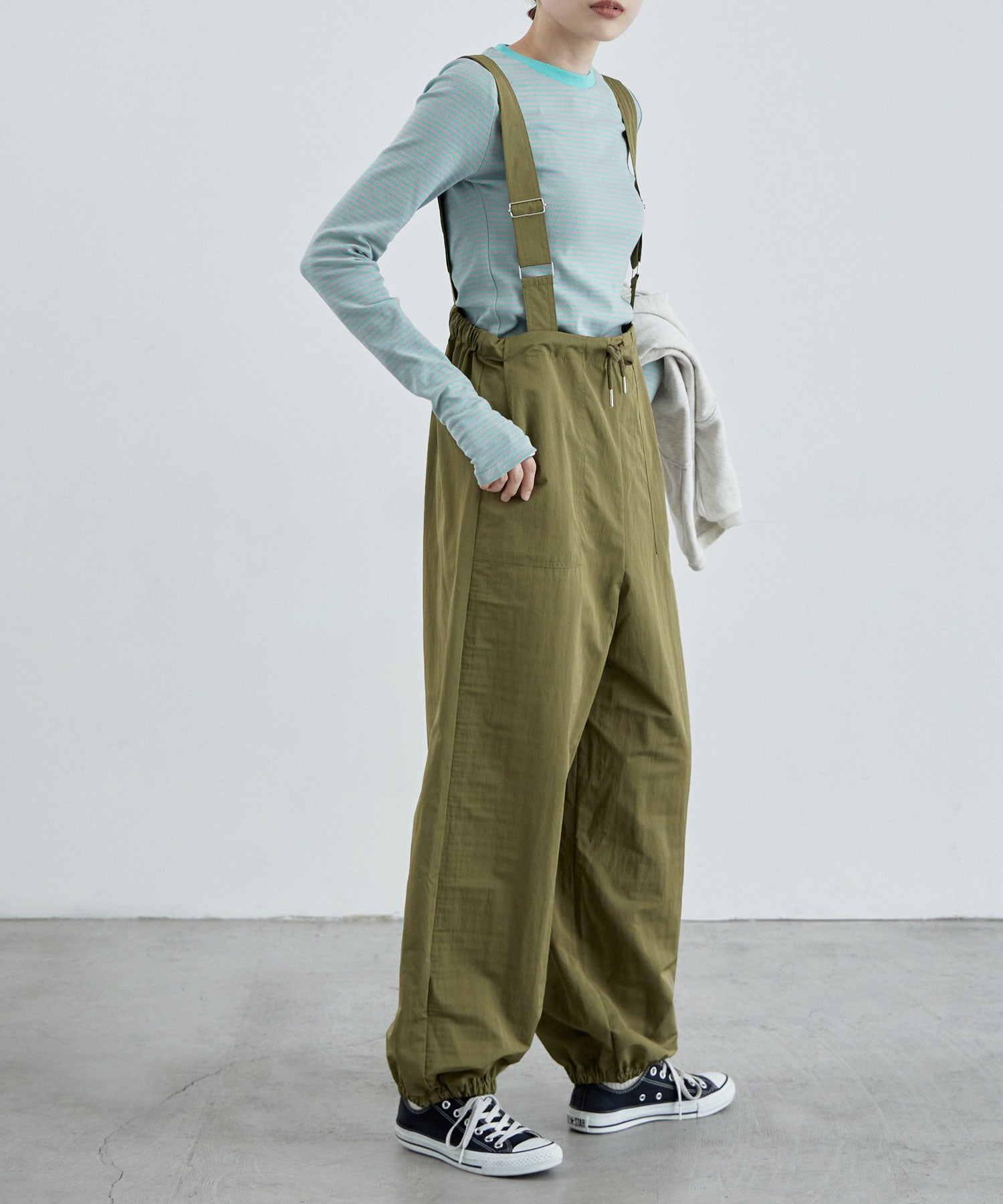 サスペンダーパラシュートパンツ｜パンツ - etoll.