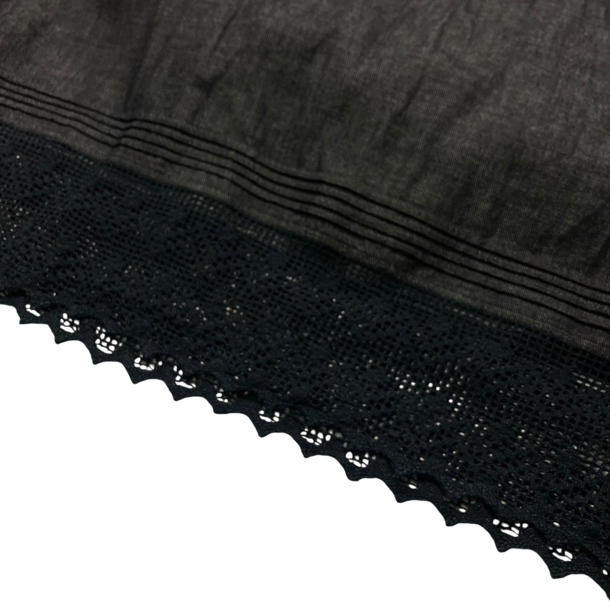 45R(フォーティファイブアール) 45プチデニム×レースのタックドレス