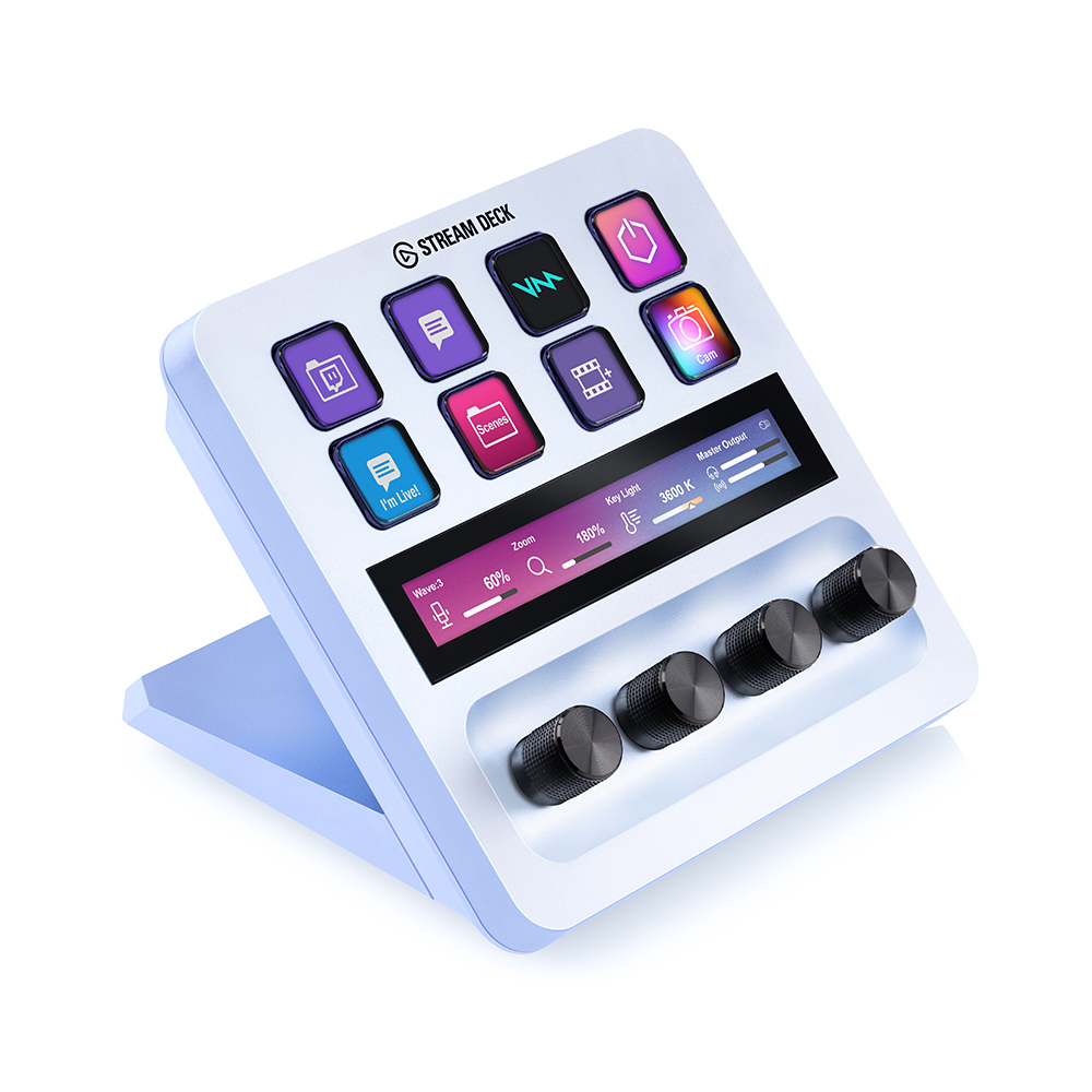 Stream Deck + Elgato ホワイト タッチパネル付き 10GBD9911 日本語