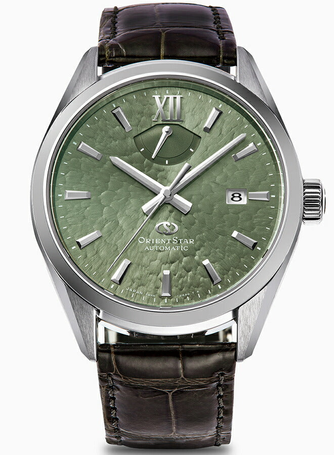 オリエントスター M34 F8 デイト ペルセウス座流星群 グリーン ナノ