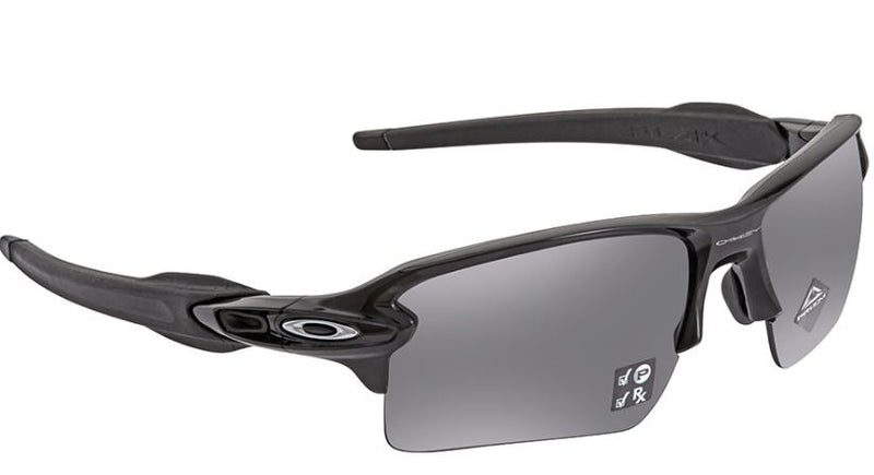 Oakley Mens Flak 2.0 XL Polished Black Frame - Prizm Black Lens