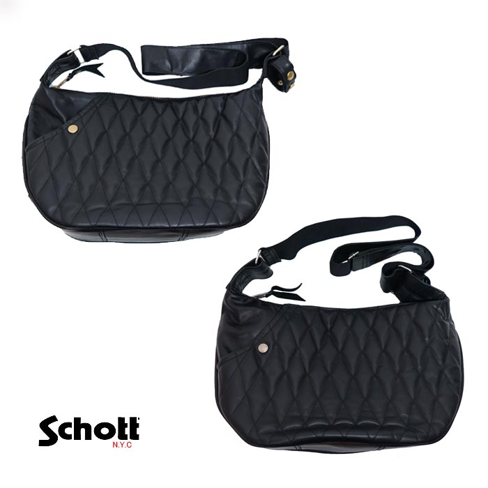 Schott(ショット) パデッドバナナバッグ レザー BAG 鞄 メンズ