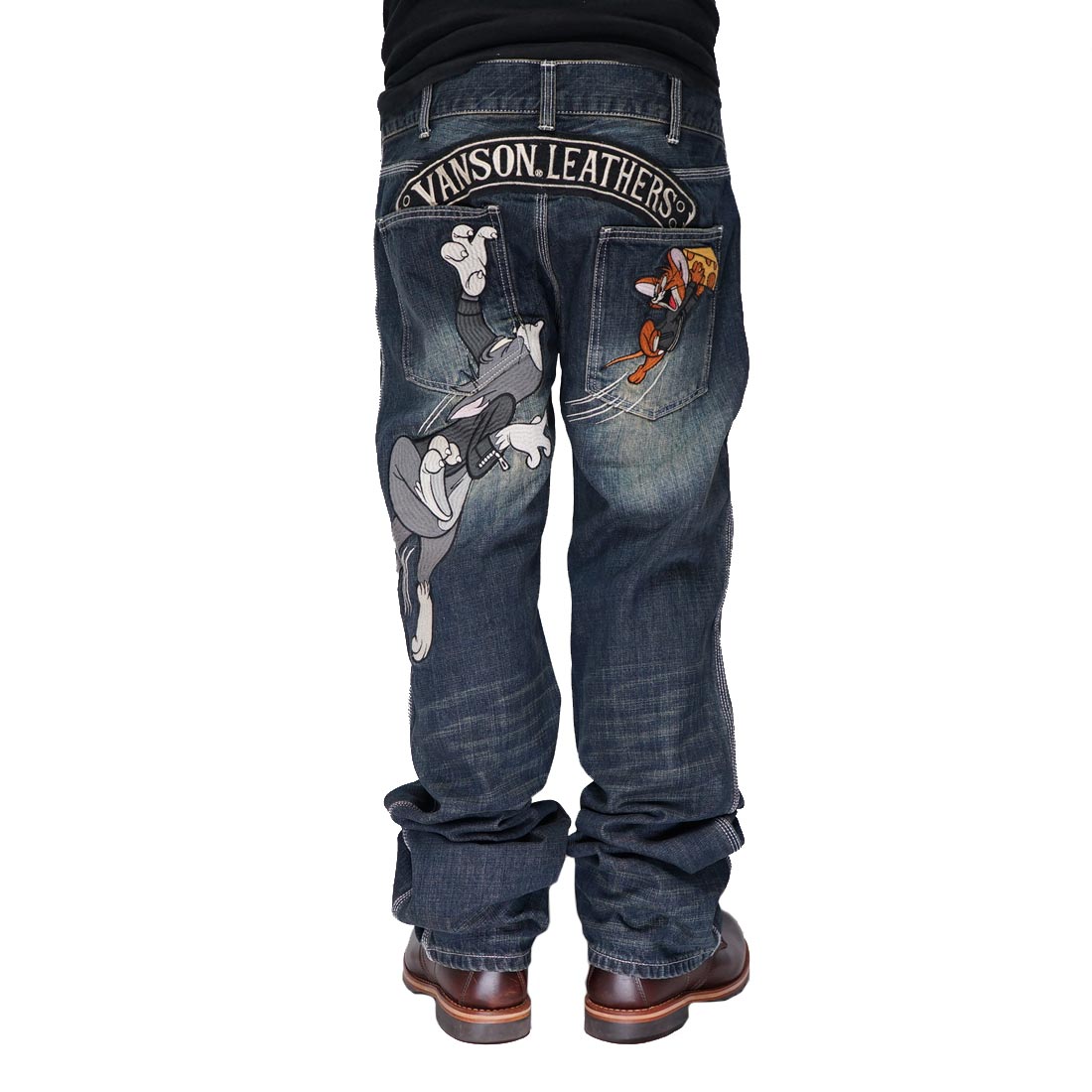 VANSON（バンソン） トムとジェリー コラボ メンズ 刺繍 ジーンズ