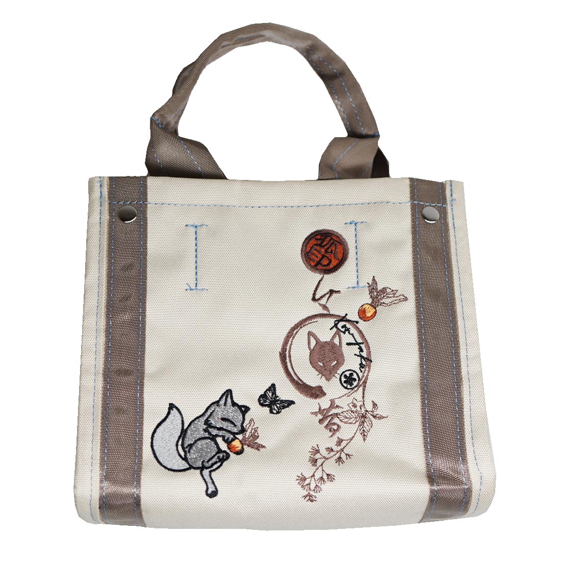 今昔 こんじゃく 狐 きつね 和柄 トート バッグ BAG 鞄 メンズ 参丸一