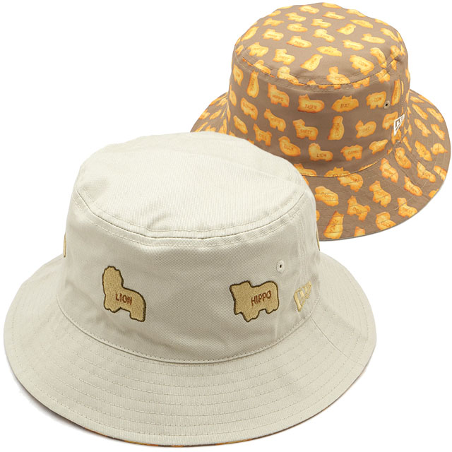 NEW ERA（ニューエラ） バケットハット リバーシブル たべっ子どうぶつ