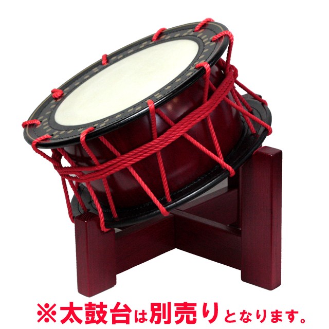 座敷用締め太鼓 水牛皮 直径35cm×高さ15cm バチ2本付き 送料無料 太鼓