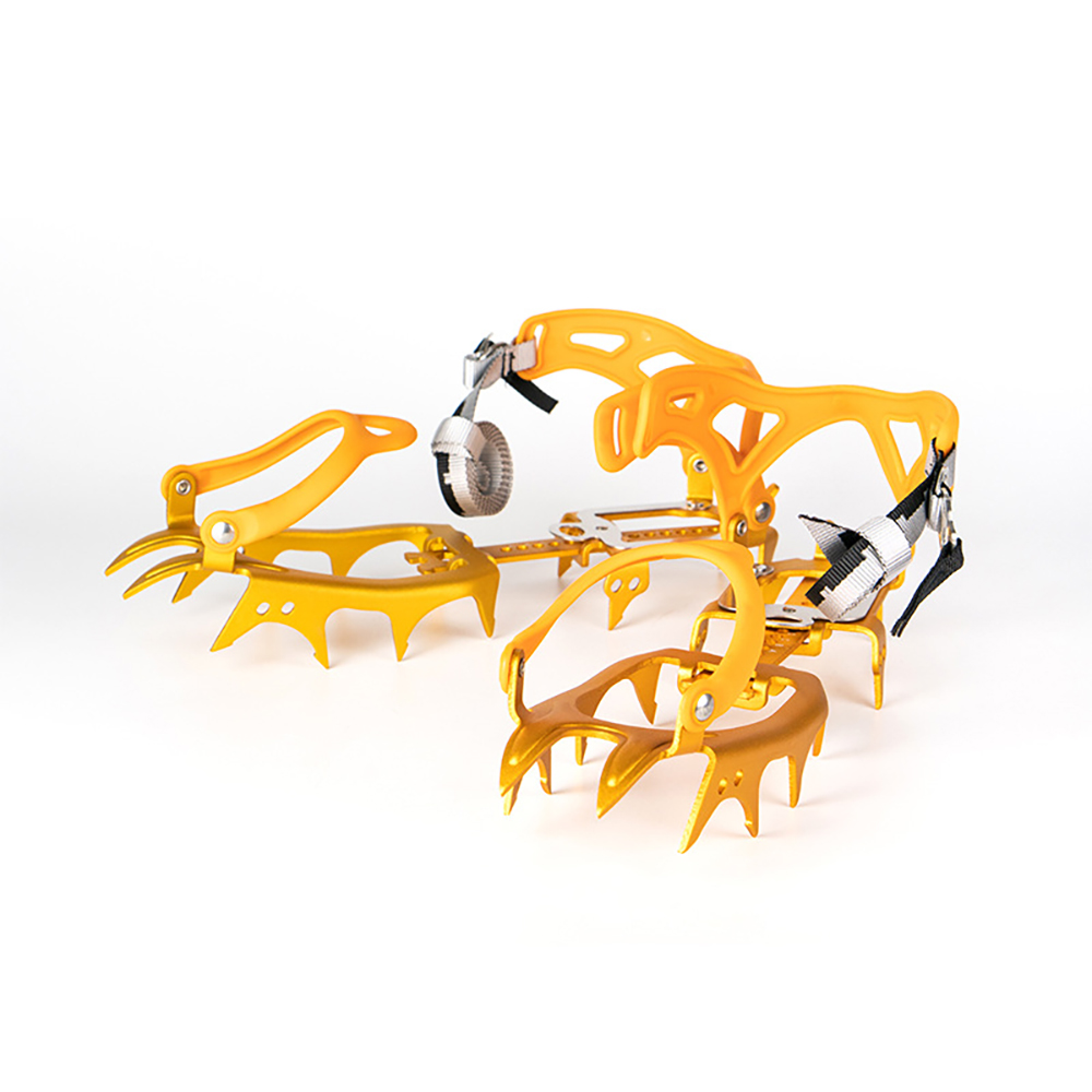 アイゼン 登山 14本爪 4cm長爪 最高クラスの強度 A7075超々