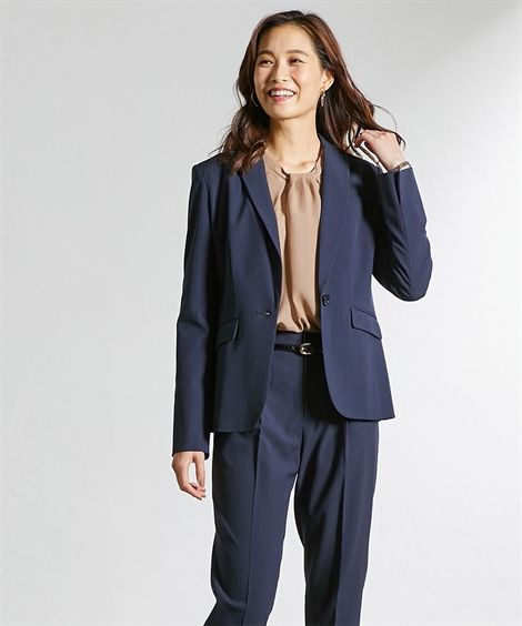 ニッセン（nissen） パンツスーツ 大きいサイズ レディース 洗える