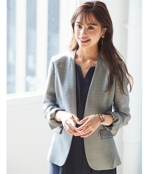 ニッセン（nissen） 事務服 スーツ レディース ジャケット 洗える ノー