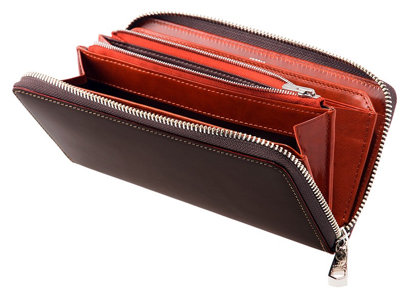 CYPRIS（キプリス） 長財布 メンズ 革 ラウンドファスナー 束入 レザー