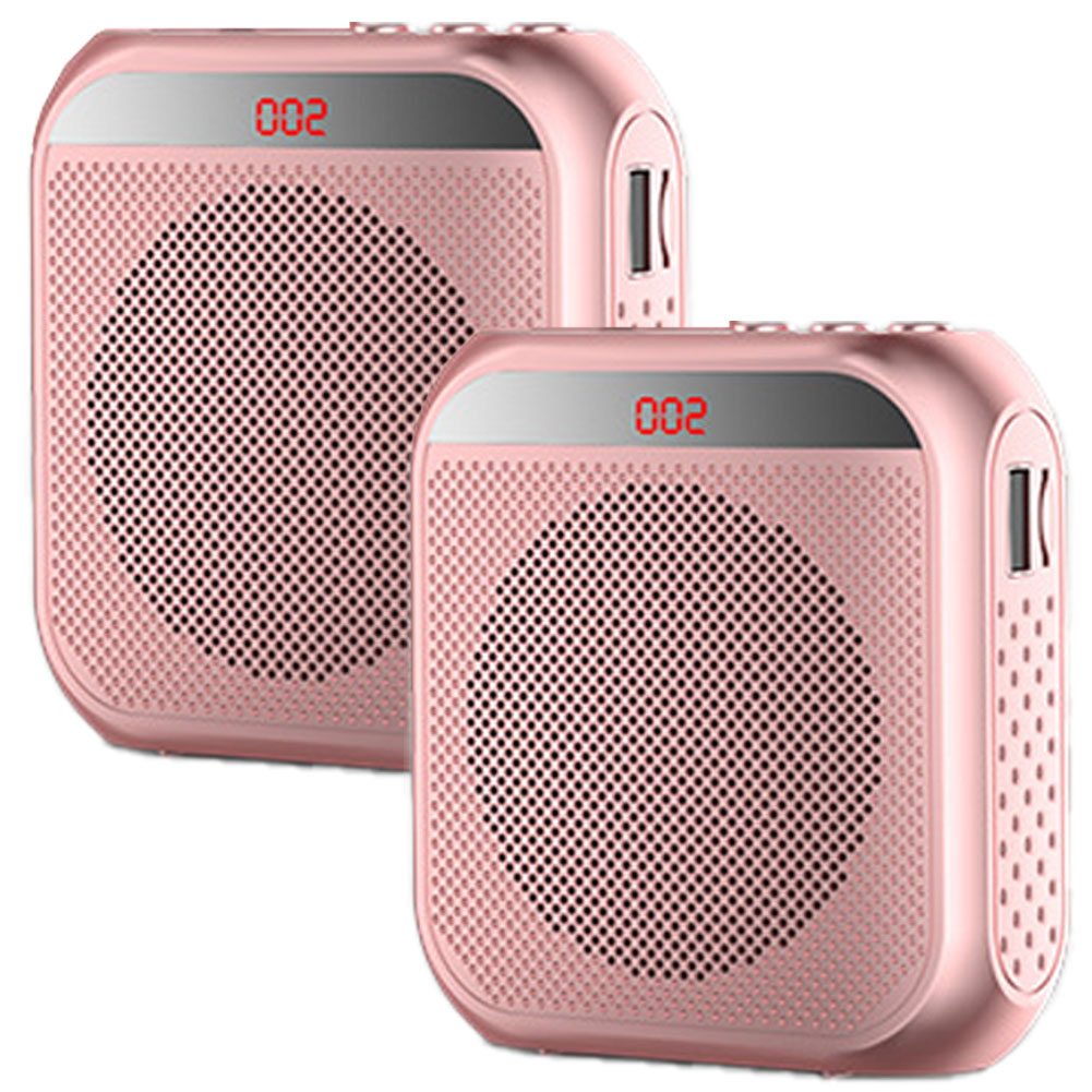 爆買 拡声器 ポータブル 2台セット ハンズフリー ヘッドセット 小型