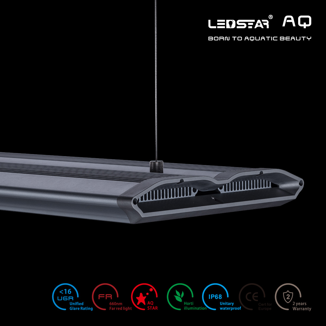 LEDSTAR モデルX AQ-X45 水槽 ライト 完全防水 アクアリウム RGB
