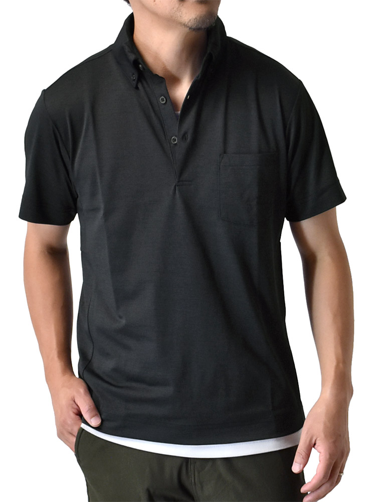 ARUGE（アルージェ） 接触冷感 半袖 ポロシャツ メンズ 吸水速乾