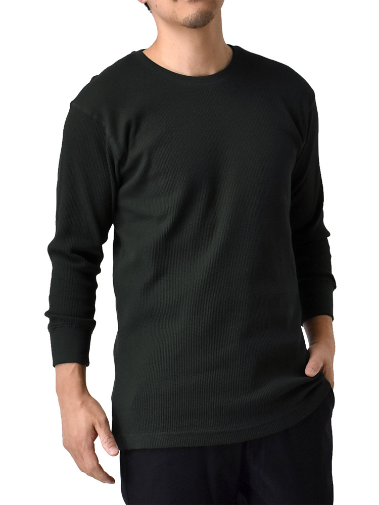 ARUGE（アルージェ） 7分袖Tシャツ ワッフル サーマル メンズ インナー