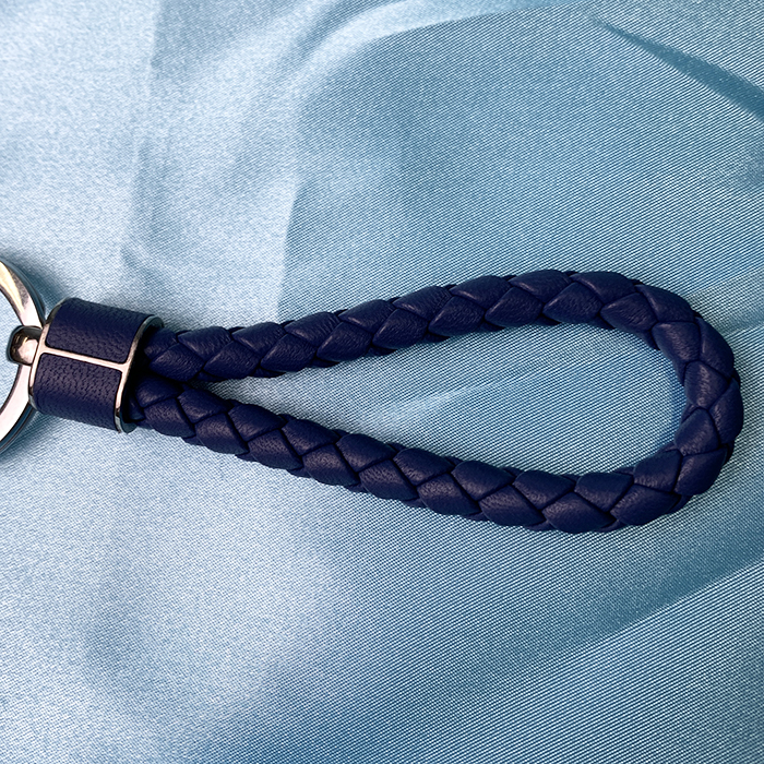 s1566 BOTTEGA VENETA 青 レザー キーリング 男女兼用 s1566 BOTTEGA