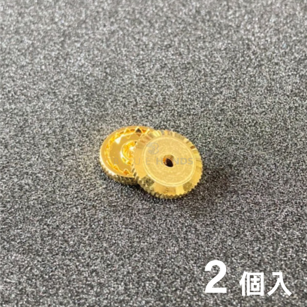 バッジ 留め具 裏金具 ロータリーネジ ゴールド 10個入 : BLUE HANDS