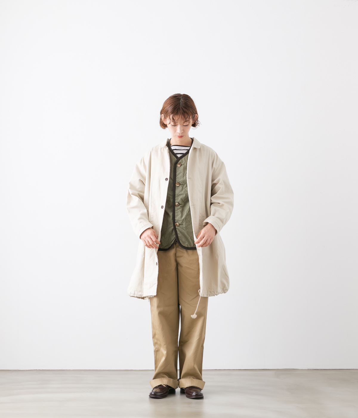 HARVESTY（ハーベスティ） オーバー ハーフコート レディース コート