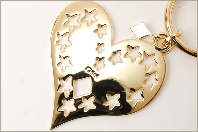 Chloe（クロエ） キーホルダー/キーリング ハート モチーフ ライト