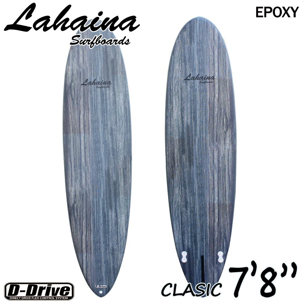 サーフボード ラハイナ/LAHAINA 7'8 L09GR ミッドレングスウッド調