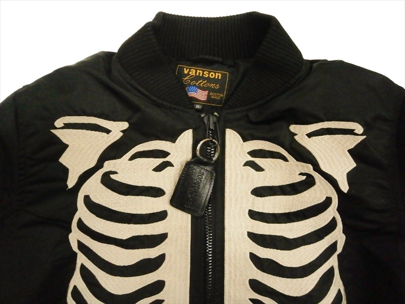 VANSON（バンソン） MA-1 NVJK-604 ヒューマンボーン刺繍・シリアルNo