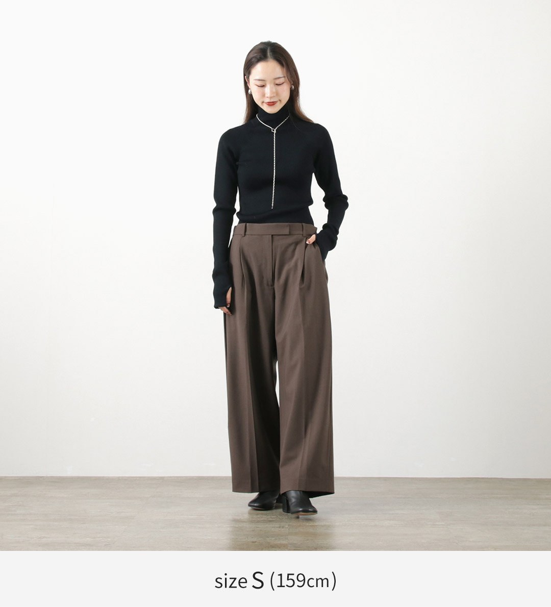 ETRE TOKYO（エトレトウキョウ） ウエストアジャスタブル タックワイド